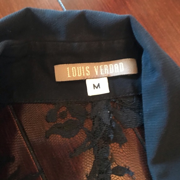 Louis Verdad Lace Tie Vest Black - Picture 3 of 8